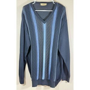 Vintage Montechiaro Italy V-Neck Wool Blend Men's Sweater